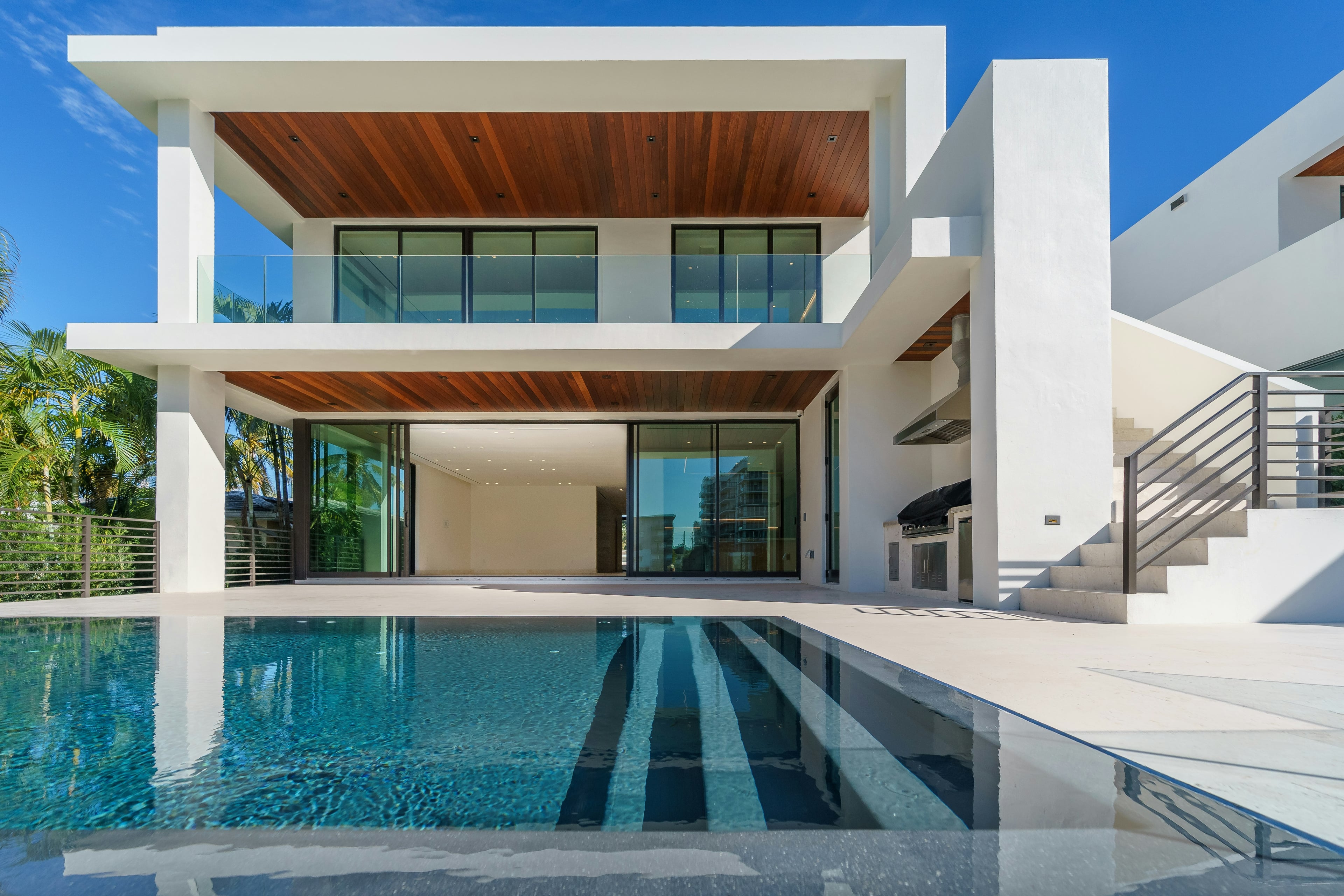 Modern luxury villa with infinity pool